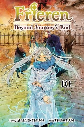 Manga book cover titled 'Frieren: Beyond Journey's End' with characters and text.