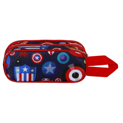 Marvel Captain America Patriot - 3D Double Pencil Case - KOOLTHINGS