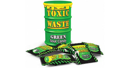 Toxic Waste Green Unopened Warning Mega Sour Candy - KOOLTHINGS
