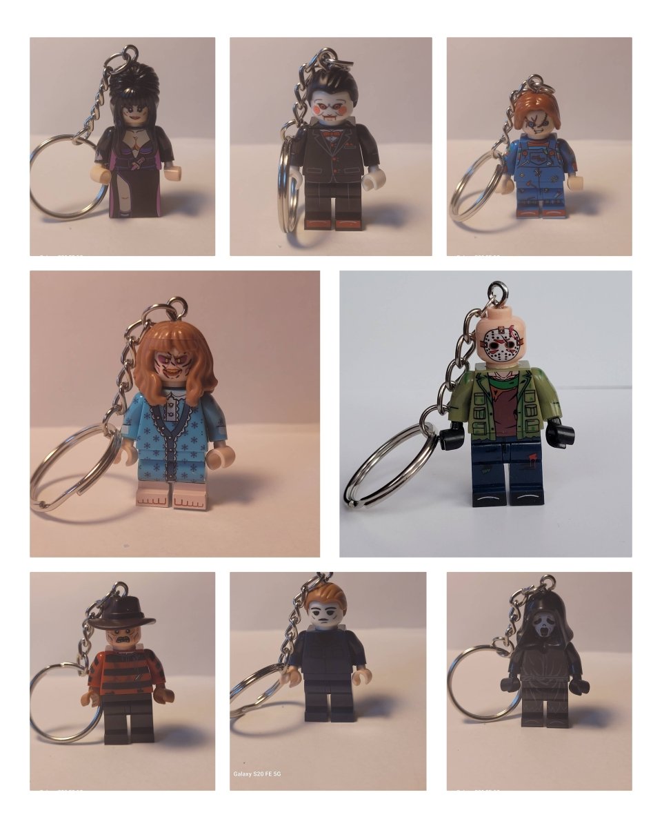 Horror Inspired Minifigure Keychains Movie Characters - KOOLTHINGS