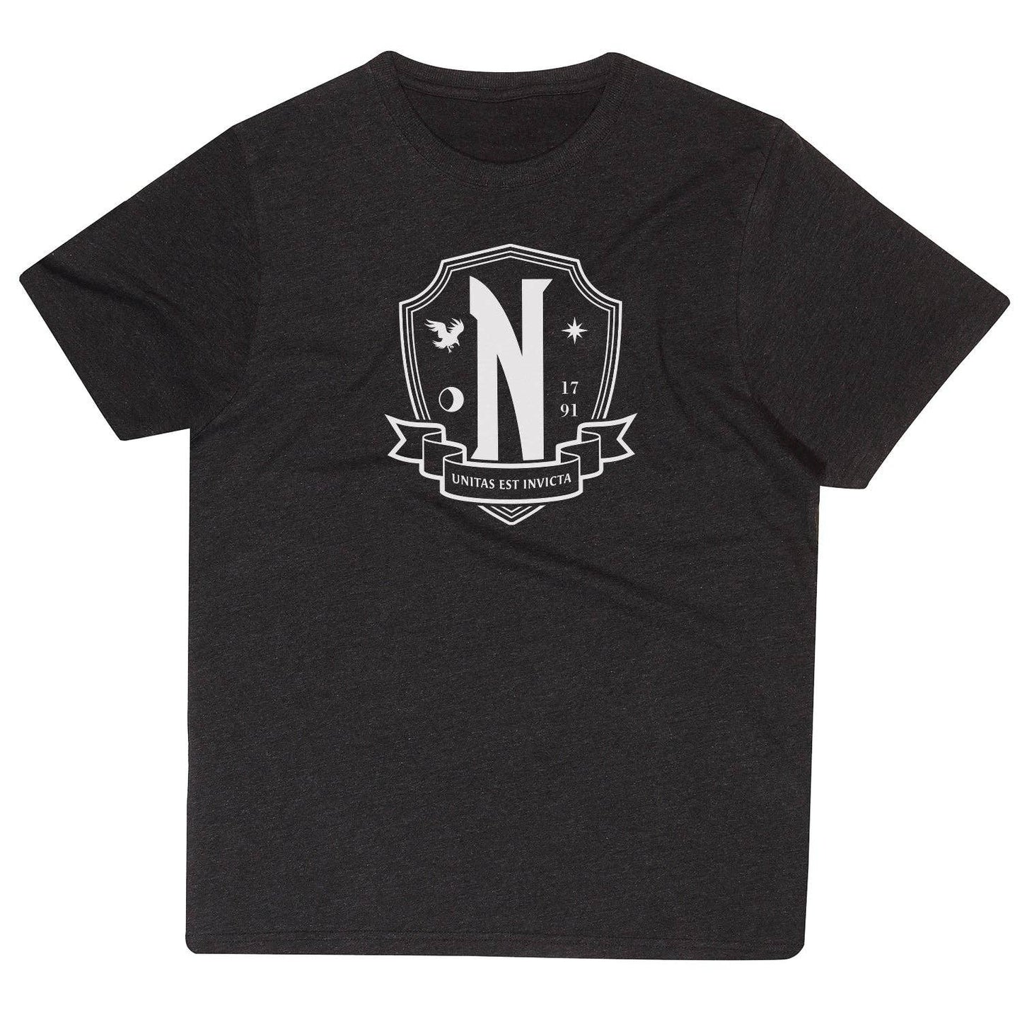Wednesday - Nevermore White Emblem - T-Shirt - KOOLTHINGS