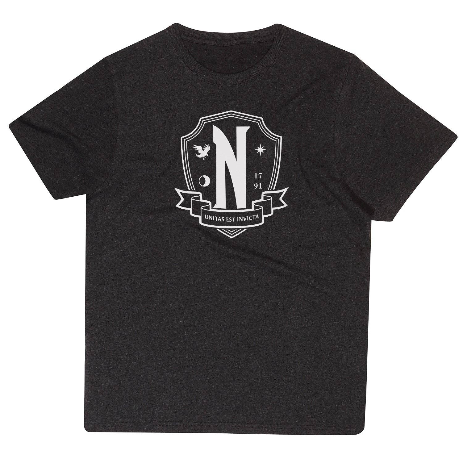 Wednesday - Nevermore White Emblem - T-Shirt - KOOLTHINGS