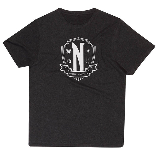 Wednesday - Nevermore White Emblem - T-Shirt - KOOLTHINGS
