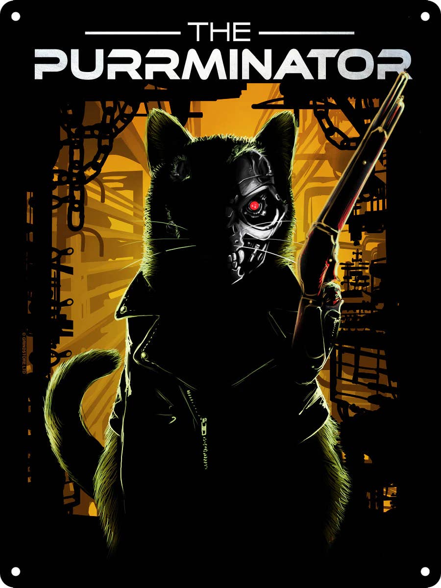 The Puurminator Mini Tin Sign - KOOLTHINGS