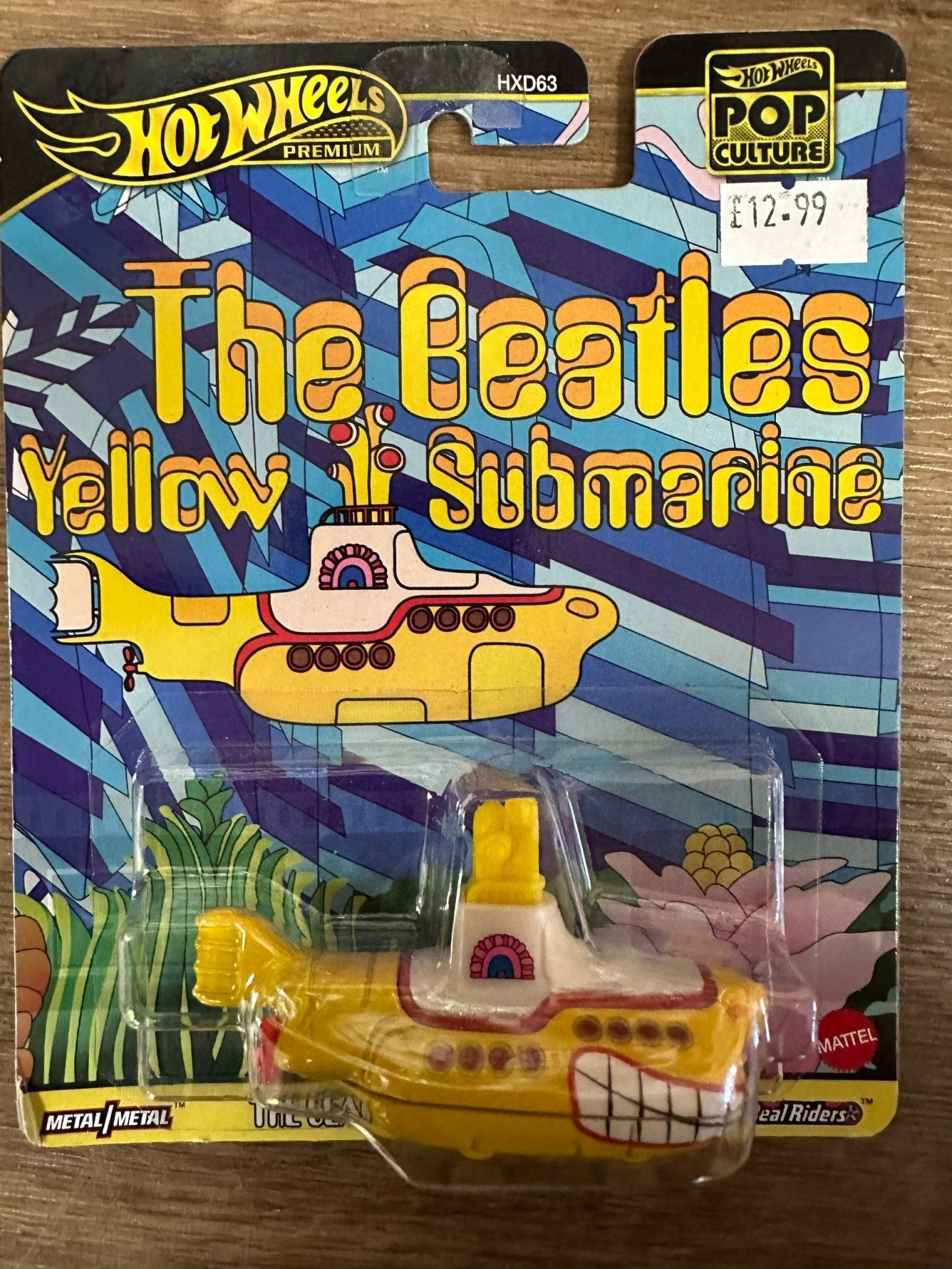 Hot Wheels Premium Pop Culture, The Beatles Yellow Submarine Die - Cast Metal Collectible - KOOLTHINGS
