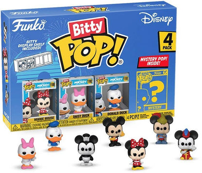 Funko Bitty Pop Disney - Mickey Mouse, Minnie Mouse (pink Dr - KOOLTHINGS