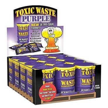 Toxic Waste Purple Candy Sweets Mega Sour Arrival - Just Out - KOOLTHINGS