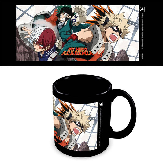 Mug with 'My Hero Academia' character design on a white background