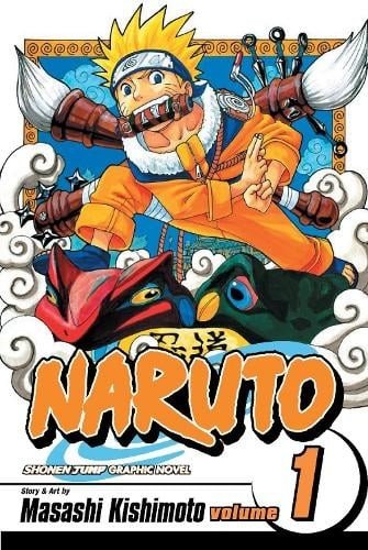 Cover of 'Naruto' manga volume 1 with character in action pose