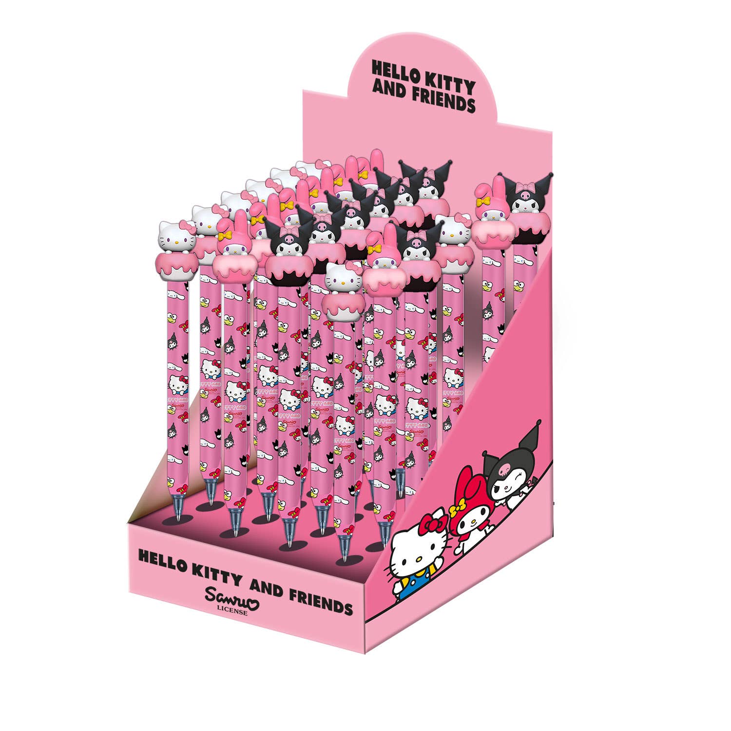 Sanrio Hello Kitty - Display Stand 24 Units Erasable Gel Pen - KOOLTHINGS