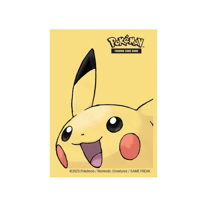 Pokémon trading card with Pikachu on a yellow background