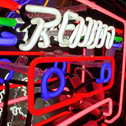 'Cassette' Large Glass Neon Sign