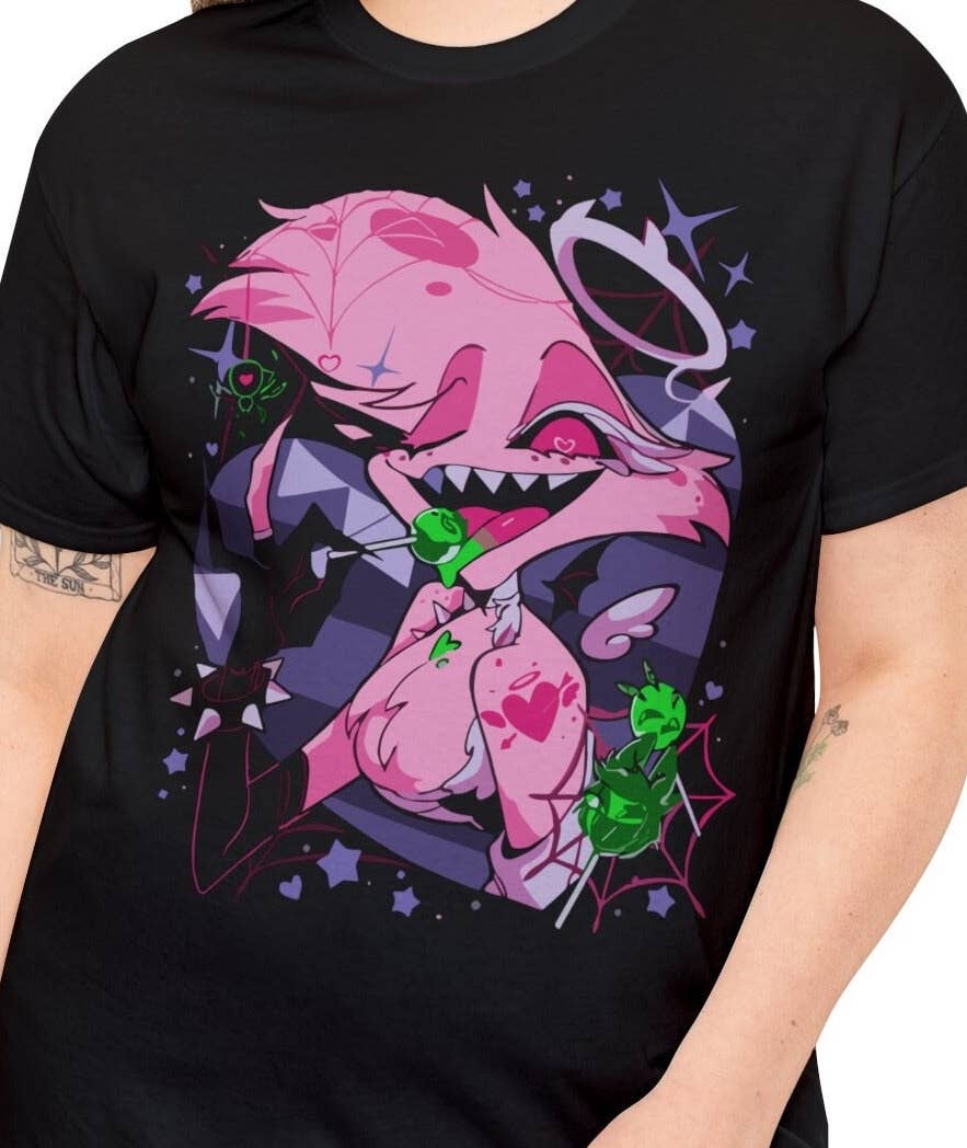 Angel Dust Shirt, Hazbin Hotel Characters, Hazbin Hotel Tee - KOOLTHINGS