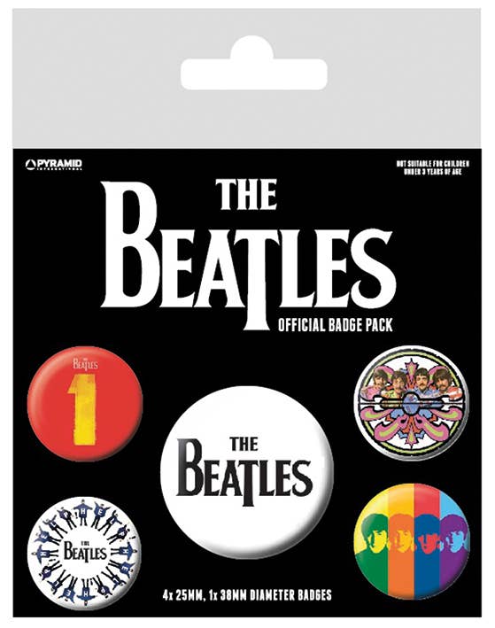 The Beatles (Black) Badge Pack - KOOLTHINGS
