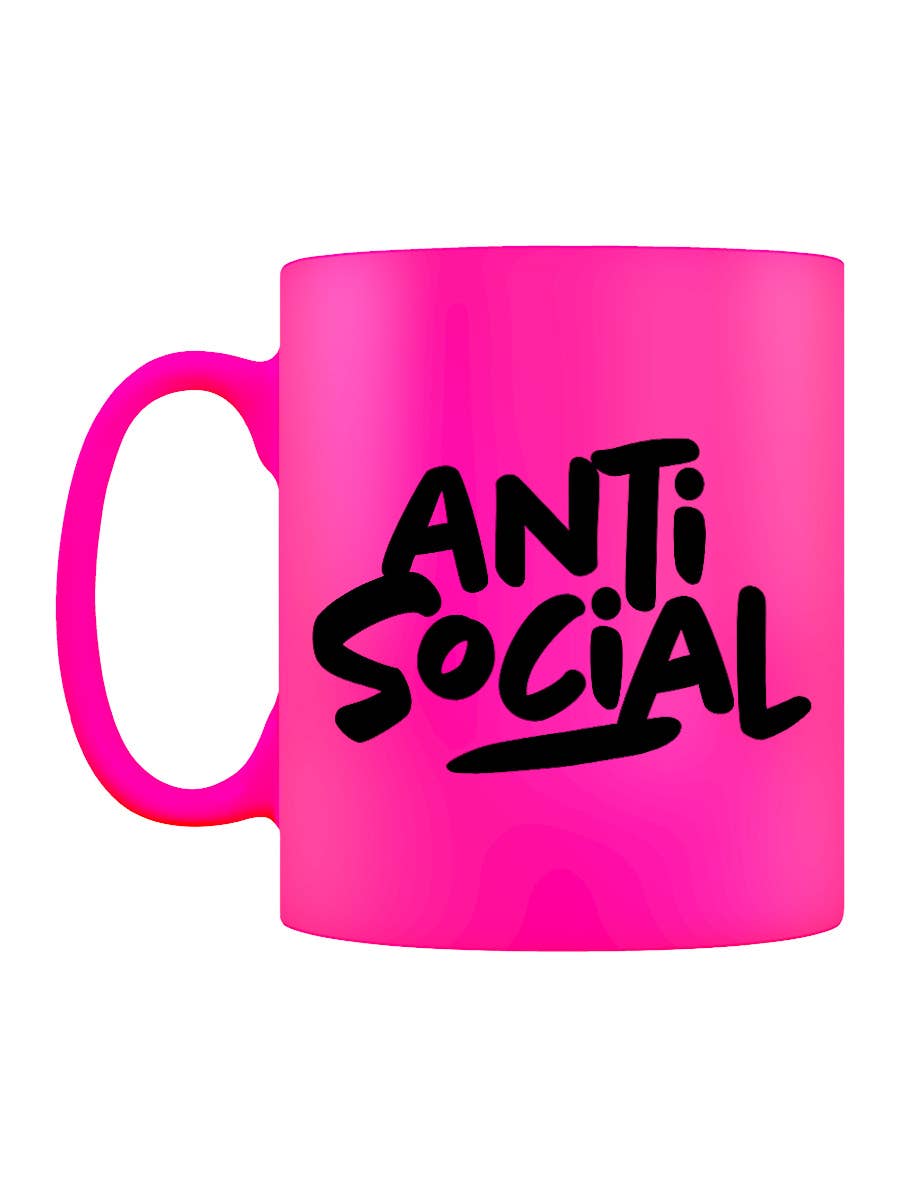 Anti - Social Pink Neon Mug - KOOLTHINGS