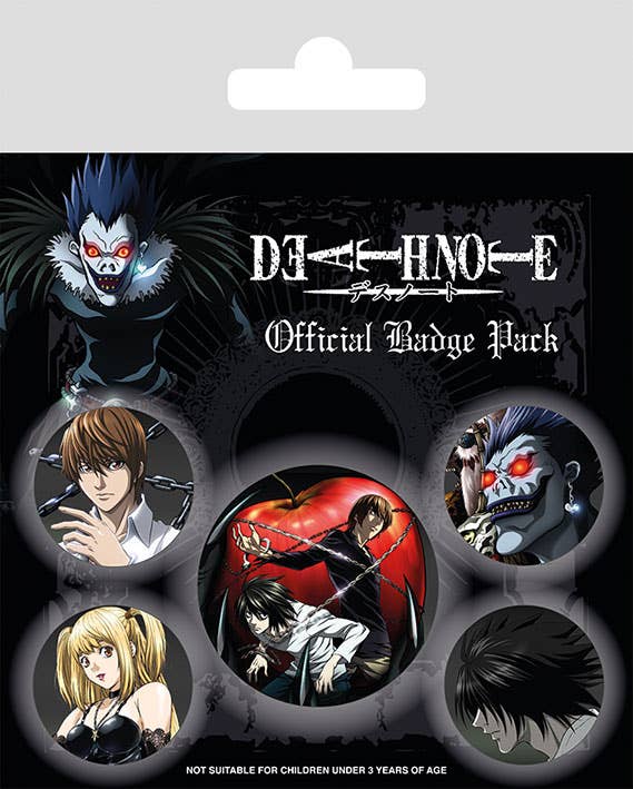 Death Note Badge Pack - KOOLTHINGS