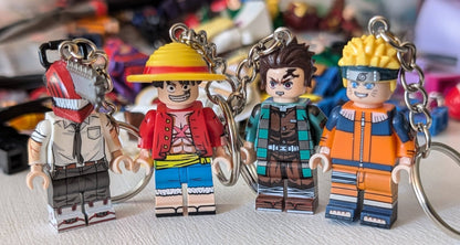 Anime and Manga Inspired Minifigure Keychains - KOOLTHINGS