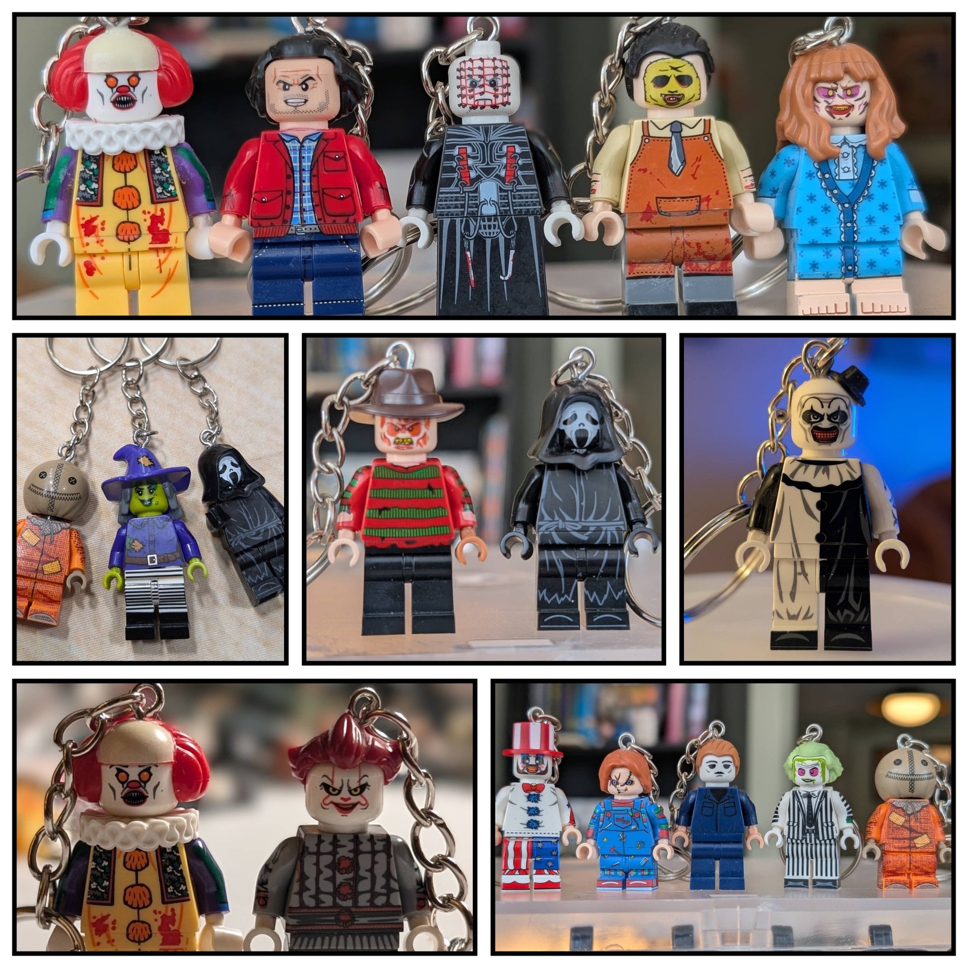 Horror Inspired Minifigure Keychains Movie Characters - KOOLTHINGS