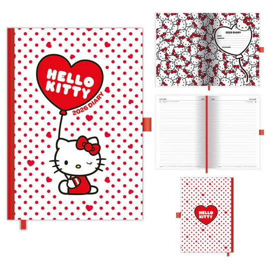Hello Kitty (2026) Official A5 Day to Page Diary - KOOLTHINGS