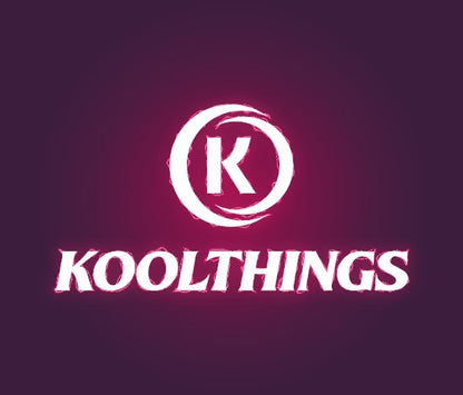 Koolthings logo on a dark purple background