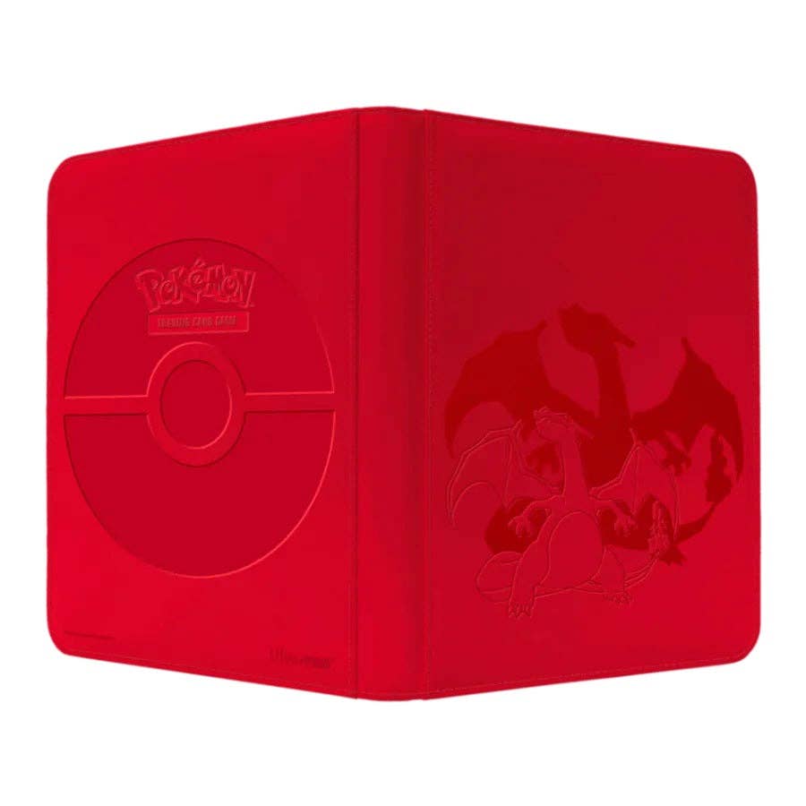Red square box with a Pokémon logo and character silhouette on a white background