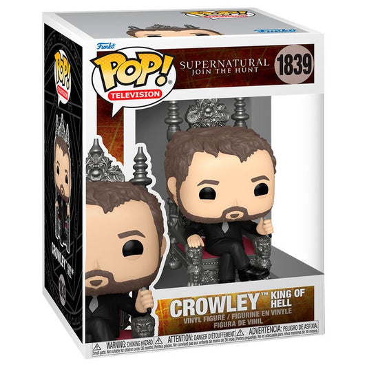 Funko Pop! vinyl figure packaging featuring Crowley from Supernatural