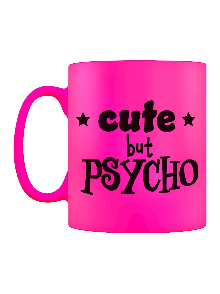 Cute But Psycho Pink Neon Mug - KOOLTHINGS