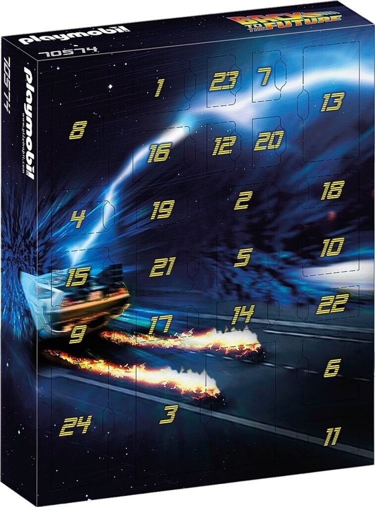 Playmobil Back to the Future Advent calendar with time machine design