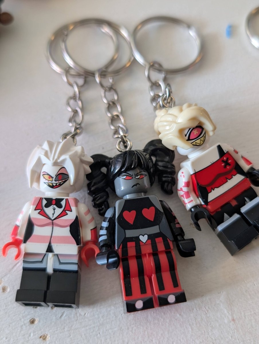 Hazbin Hotel Inspired Minifigure Keychains - KOOLTHINGS