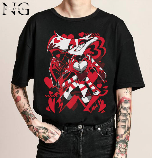 Angel Dust Shirt, Hazbin Hotel Characters, Hazbin Hotel Tee - KOOLTHINGS