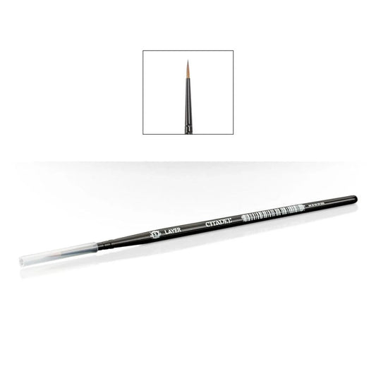 Paintbrush with 'Layer' branding on a white background