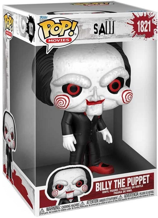 Funko Pop! vinyl figure of Billy the Puppet from Saw in packaging