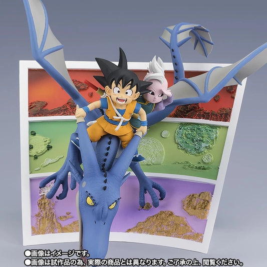 Bandai S.H.FiguartsZero Tamashii Nations Dragon Ball DAIMA Son Goku and Supreme Kai Mini Figure Set - KOOLTHINGS