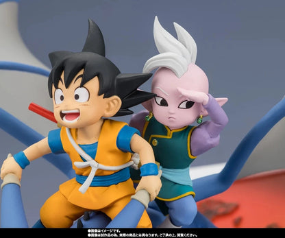 Bandai S.H.FiguartsZero Tamashii Nations Dragon Ball DAIMA Son Goku and Supreme Kai Mini Figure Set