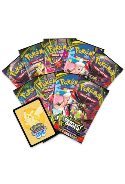 Collection of various Pokémon trading card packs on a white background