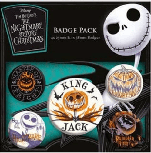 The Nightmare Before Christmas Badge Pack (Colourful Shadows) - KOOLTHINGS