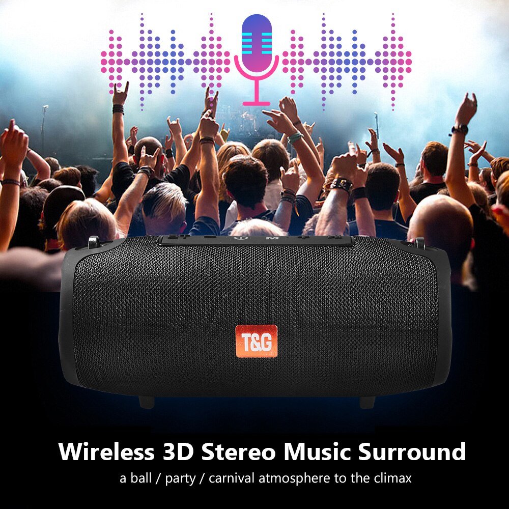 Large Waterproof Wireless Portable Bluetooth Speaker With Strap - KOOLTHINGS