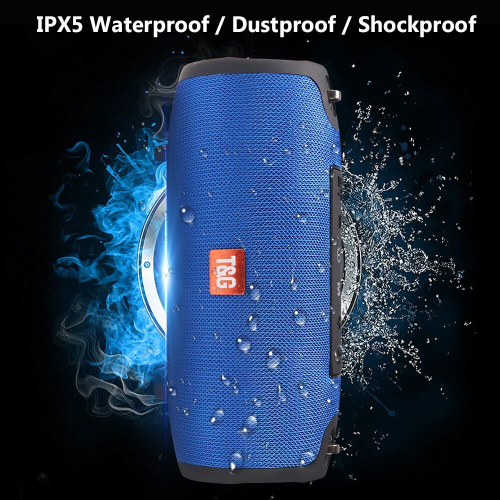 Large Waterproof Wireless Portable Bluetooth Speaker With Strap - KOOLTHINGS