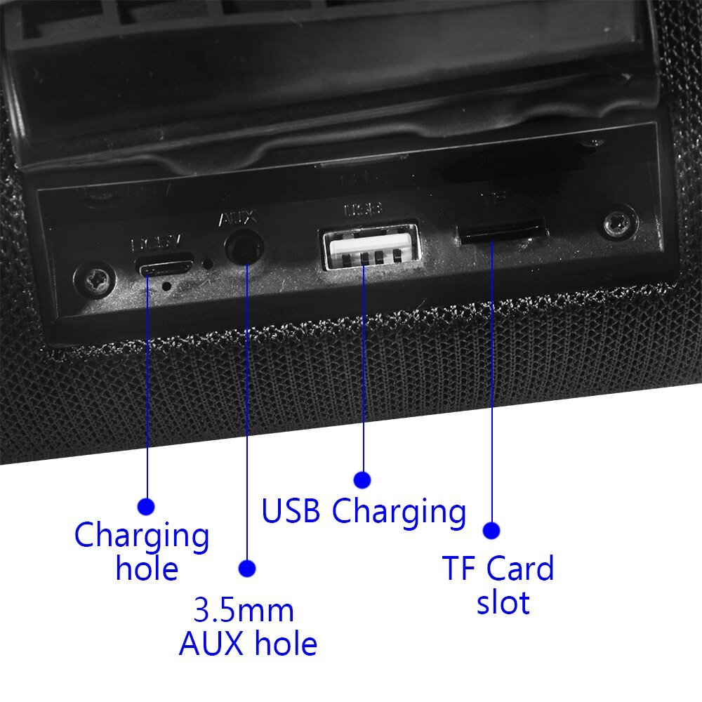 Large Waterproof Wireless Portable Bluetooth Speaker With Strap - KOOLTHINGS