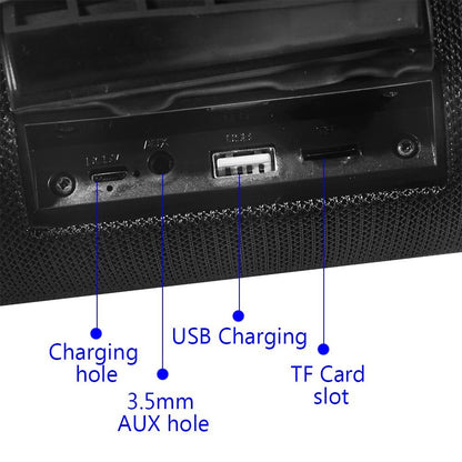 Large Waterproof Wireless Portable Bluetooth Speaker With Strap - KOOLTHINGS