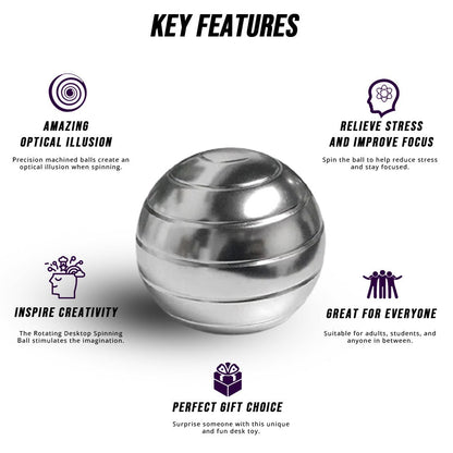 Rotating Desktop Spinning Ball - KOOLTHINGS