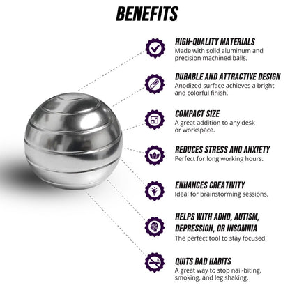 Rotating Desktop Spinning Ball - KOOLTHINGS