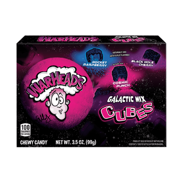 Warheads Galactic Cubes Theatre Box 99g - KOOLTHINGS