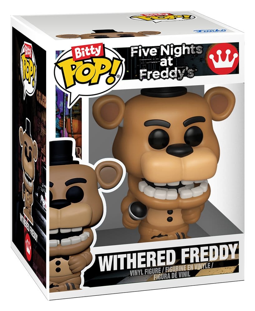Funko Pop! Withered Freddy figure packaging from Five Nights at Freddy's series