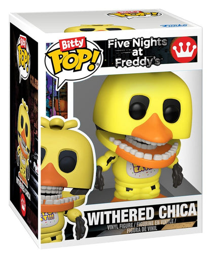 Funko Pop! Withered Chica figure packaging from Five Nights at Freddy's series